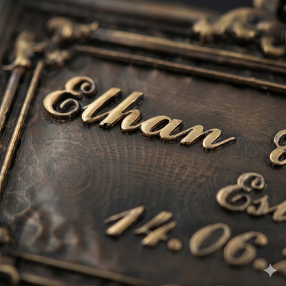 Wedding Plaque | Personalized couple's sign, styled