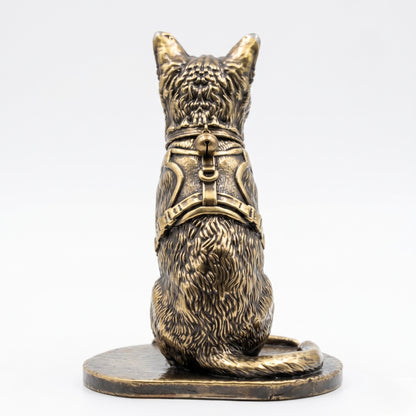 Custom Brass 3D Figurine from Photo | Personalized Metal Portrait Sculpture | Custom Family & Pet Statue