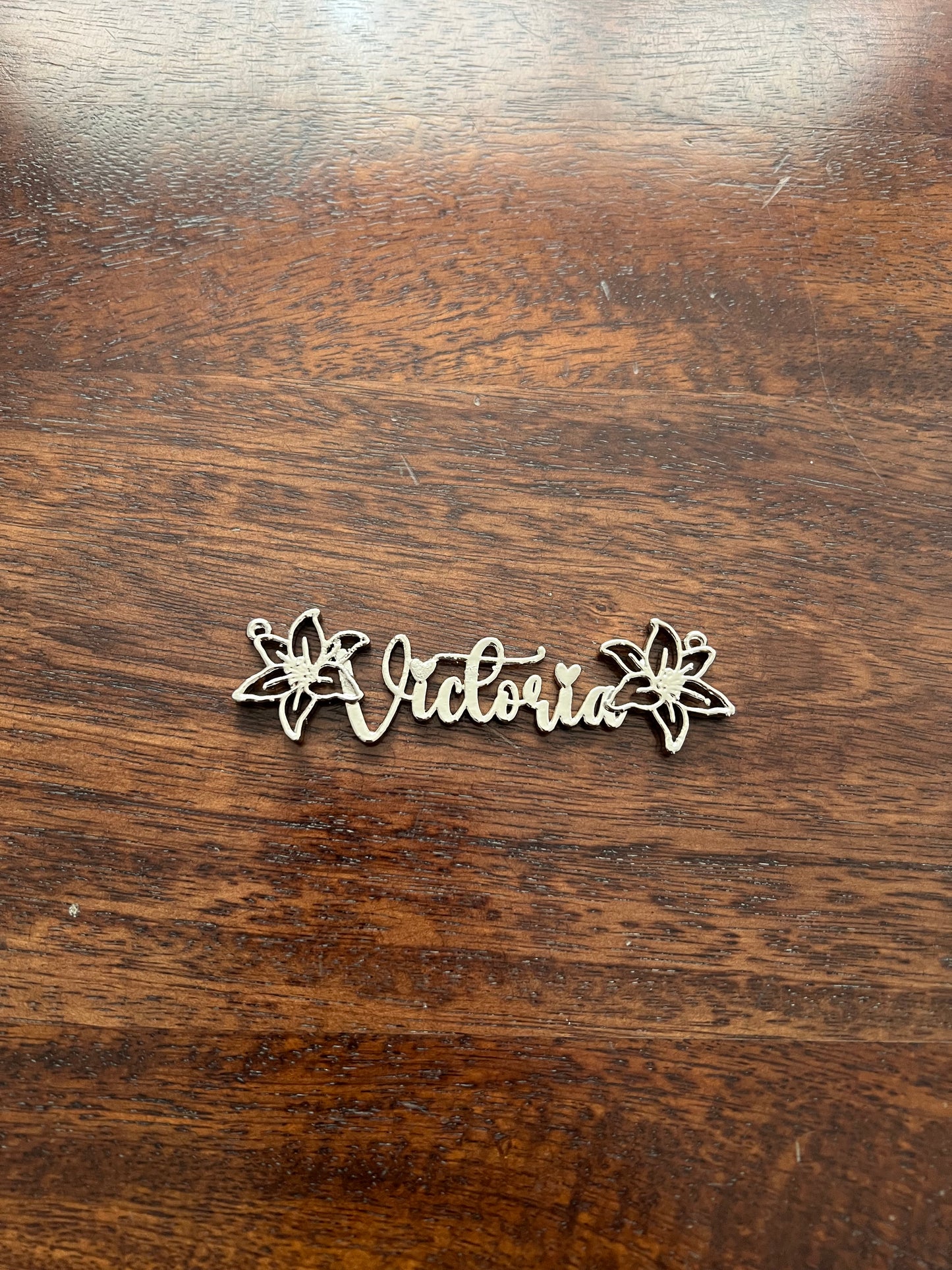Custom name christmas ornament | gold butterfly stocking tag personalised decor | set of 2 or 4