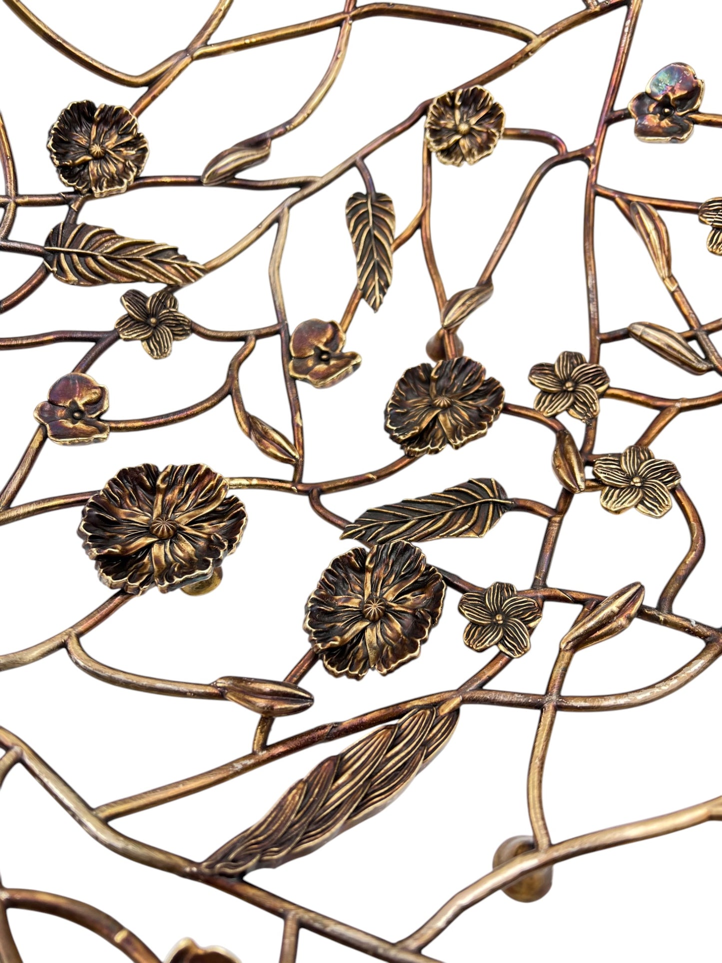Blossom Weave – Metal Fruit Basket | Decorative Serveware & Floral Centrepiece