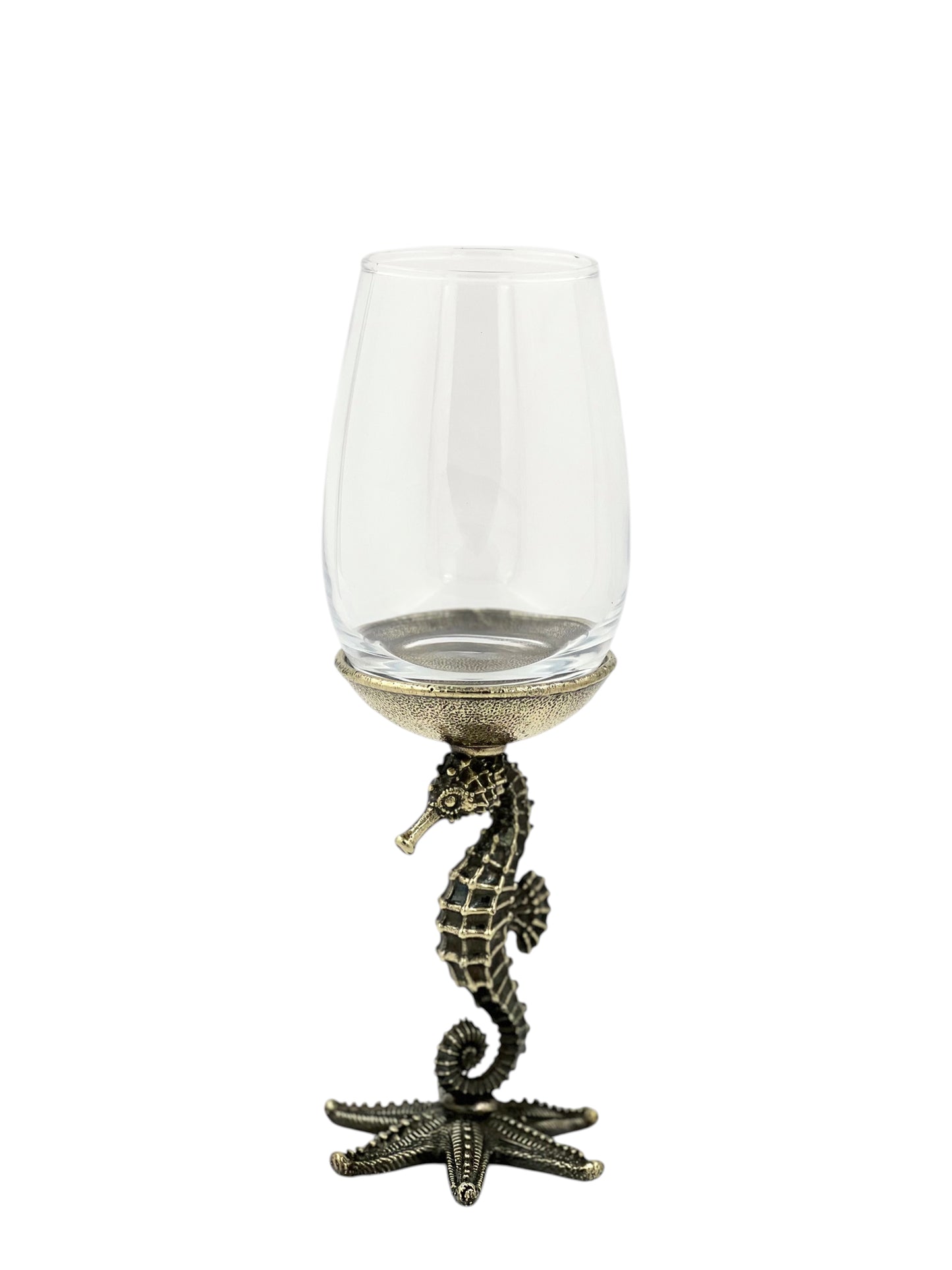 Seahorse Wine Glasses | Designer Statement Drinkware | Set of 2 / Set of 4