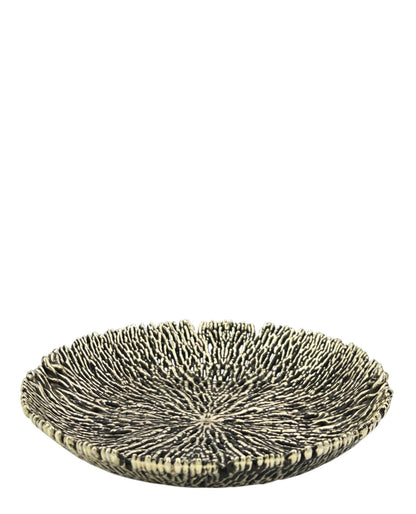 Coral inspired decorative metal tray | Gold and silver tray decor for home