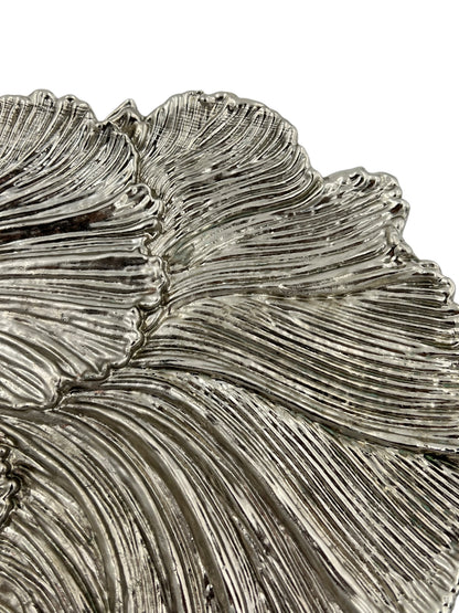 Fish decorative metal tray | gold and silver tray decor centrepiece