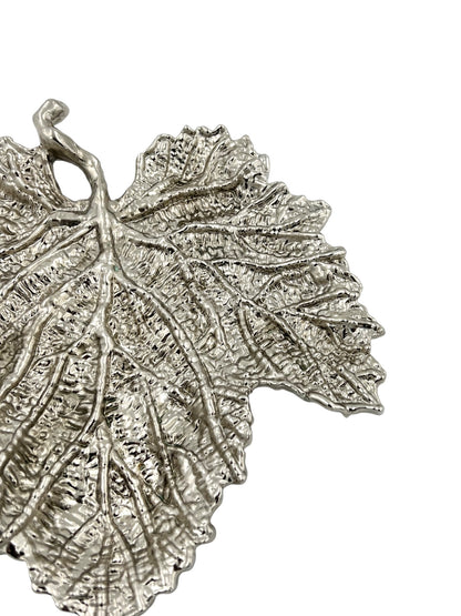 Maple leaf decorative metal tray | Gold leaf Tray and centrepiece decor
