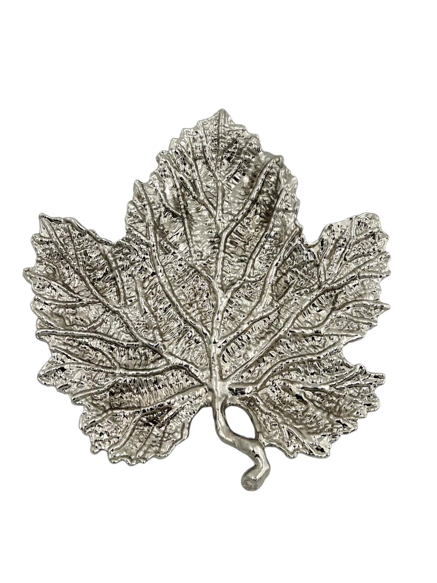 Maple leaf decorative metal tray | Gold leaf Tray and centrepiece decor