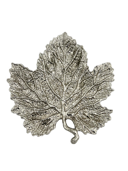 Maple leaf decorative metal tray | Gold leaf Tray and centrepiece decor