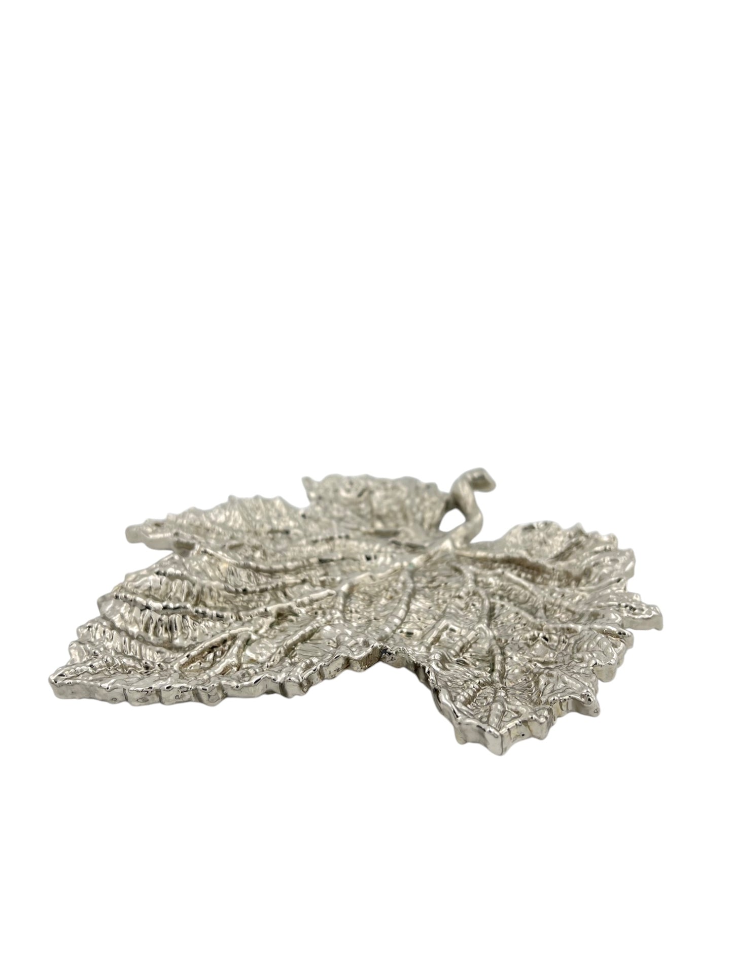 Maple leaf decorative metal tray | Gold leaf Tray and centrepiece decor