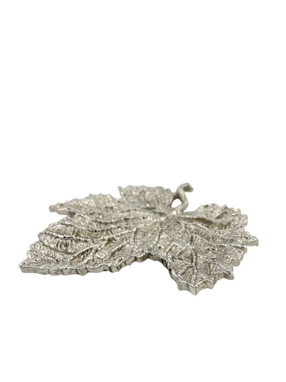 Maple leaf decorative metal tray | Gold leaf Tray and centrepiece decor
