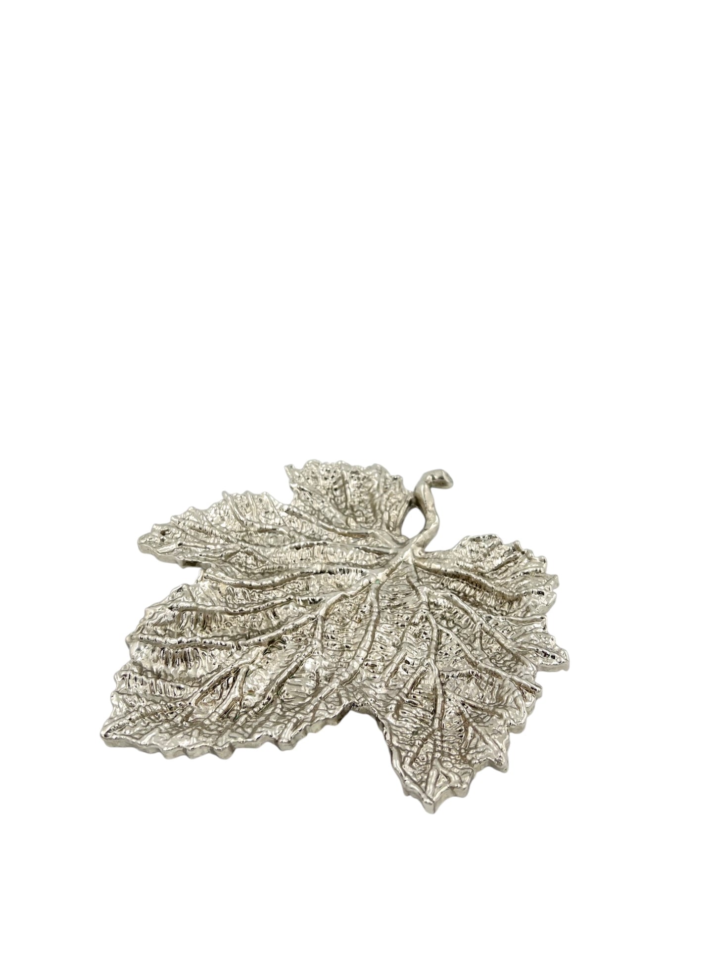 Maple leaf decorative metal tray | Gold leaf Tray and centrepiece decor