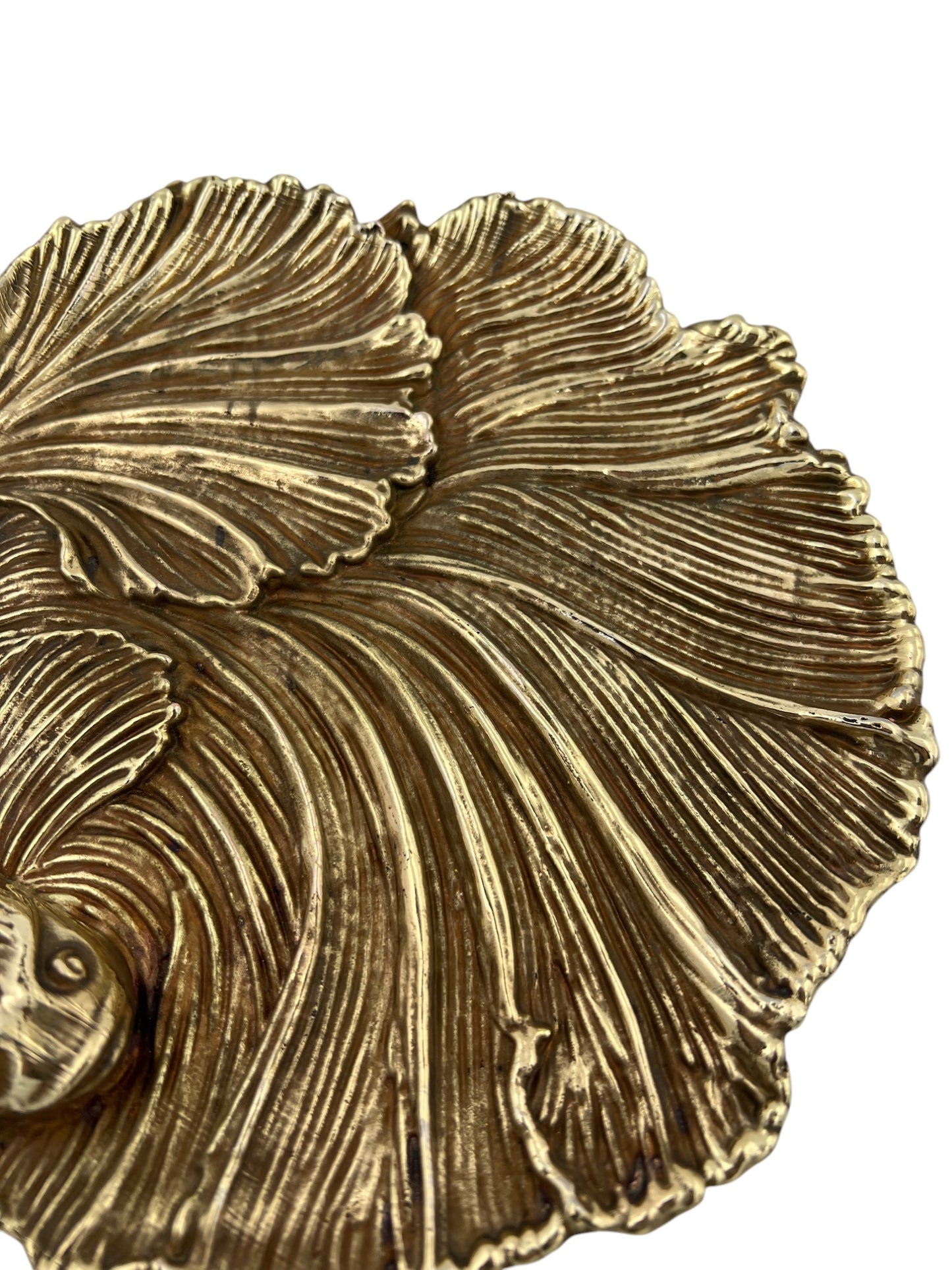 Fish decorative metal tray | gold and silver tray decor centrepiece