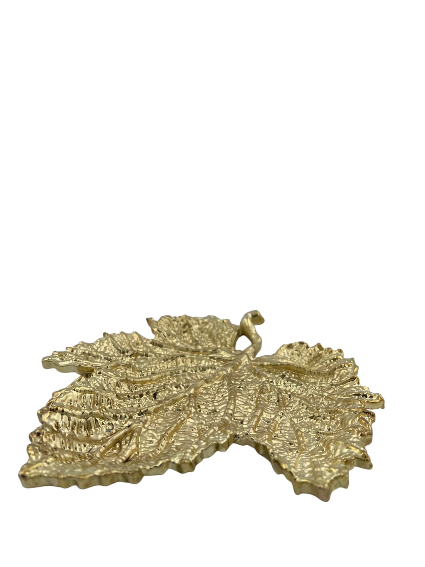 Maple leaf decorative metal tray | Gold leaf Tray and centrepiece decor