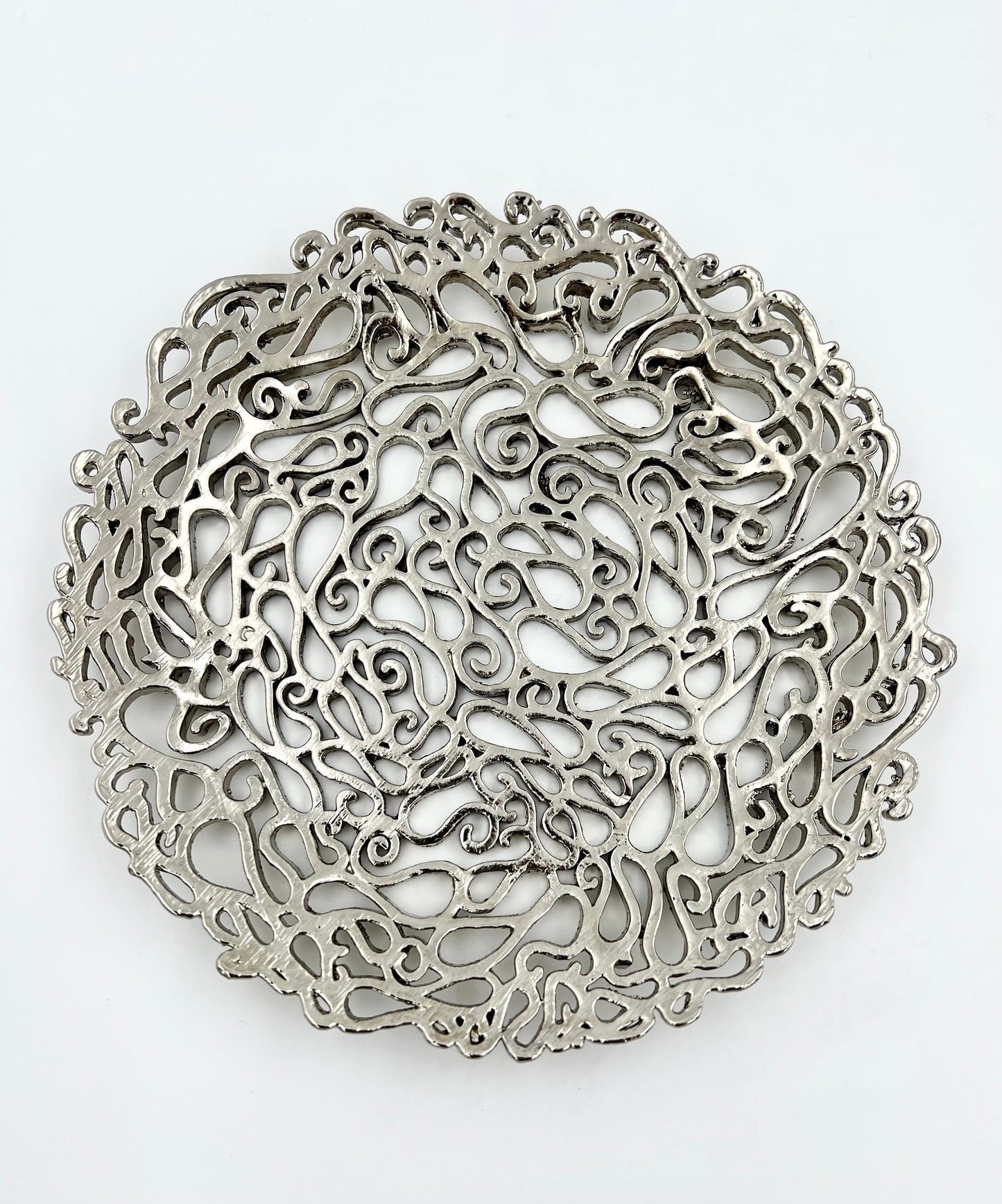 Lace inspired decorative metal tray | Gold, Antique filigree decor Tray Lace inspired decorative metal tray