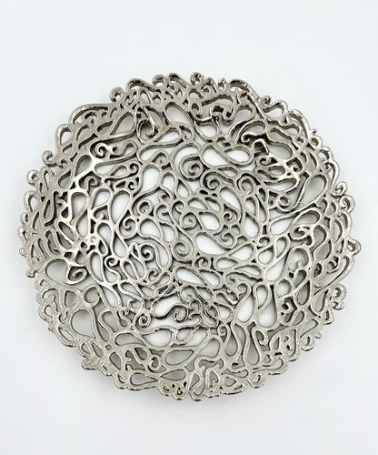 Lace inspired decorative metal tray | Gold, Antique filigree decor Tray Lace inspired decorative metal tray