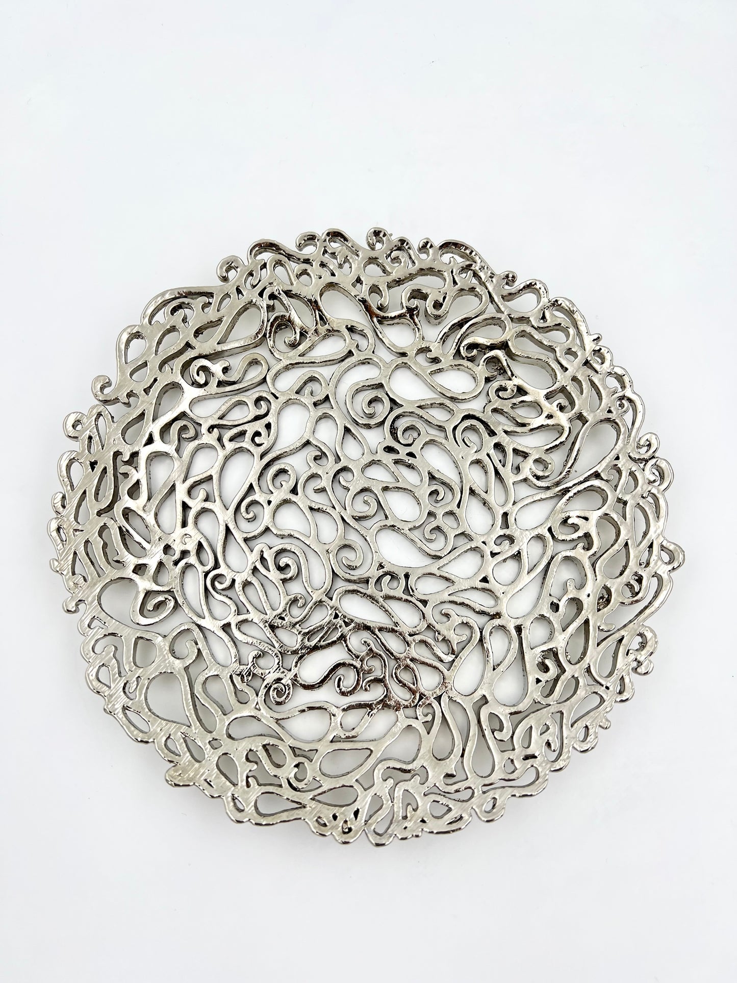 Lace inspired decorative metal tray | Gold, Antique filigree decor Tray Lace inspired decorative metal tray
