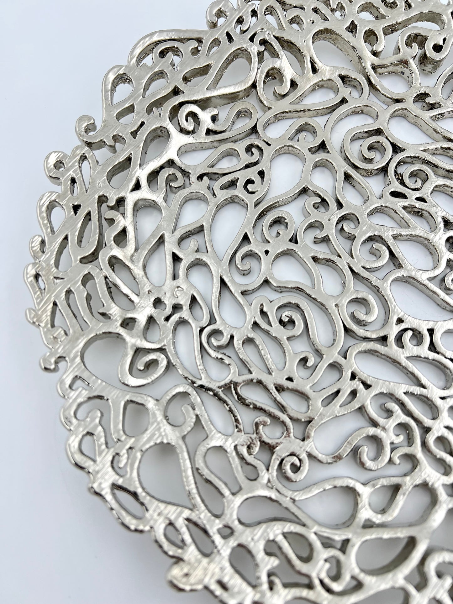 Lace inspired decorative metal tray | Gold, Antique filigree decor Tray Lace inspired decorative metal tray