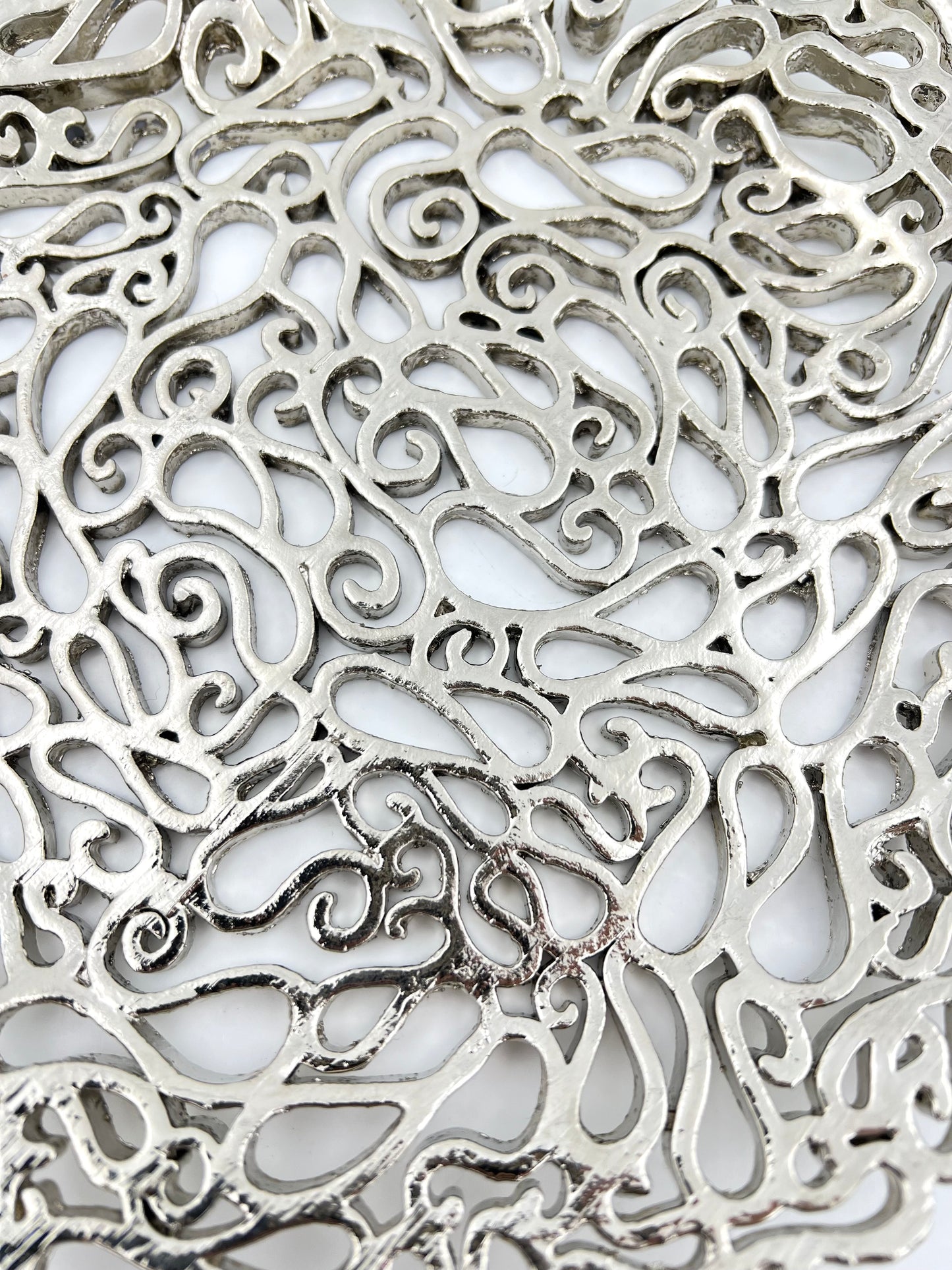 Lace inspired decorative metal tray | Gold, Antique filigree decor Tray Lace inspired decorative metal tray
