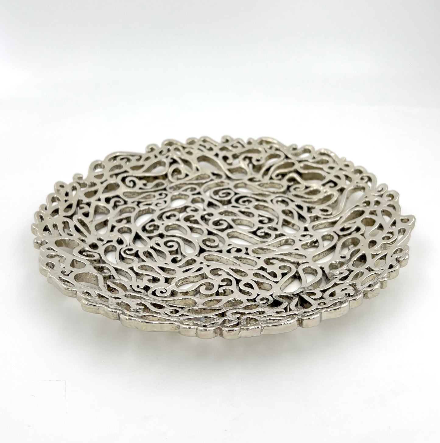 Lace inspired decorative metal tray | Gold, Antique filigree decor Tray Lace inspired decorative metal tray