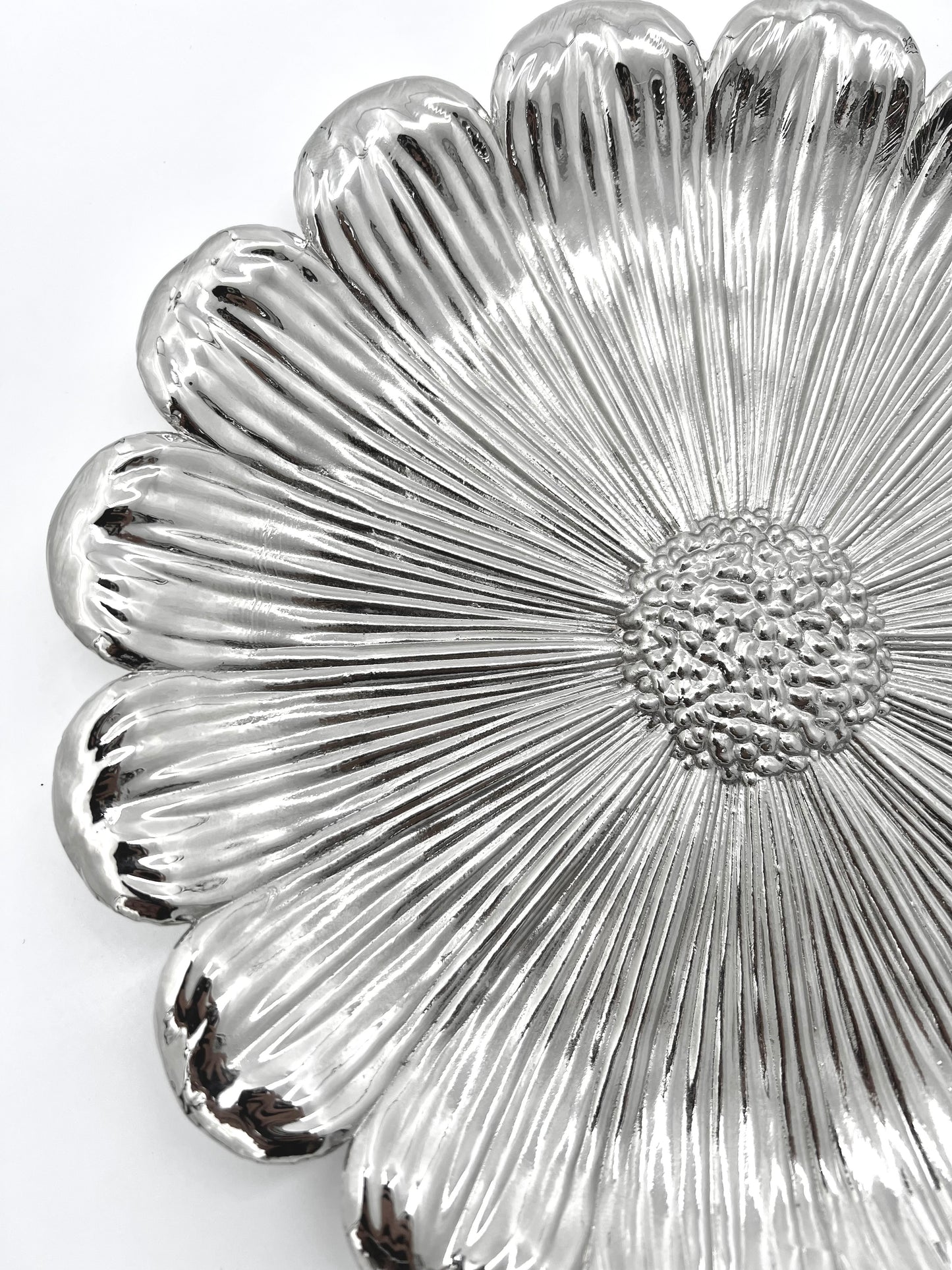 Sunflower decorative metal tray | antiqued metal decorative trays | gold tray decor with antique finish