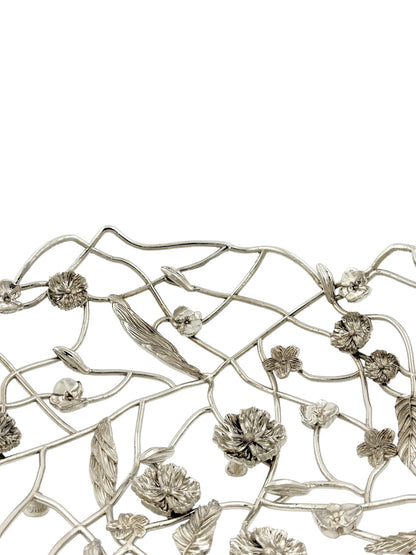 Blossom Weave – Metal Fruit Basket | Decorative Serveware & Floral Centrepiece