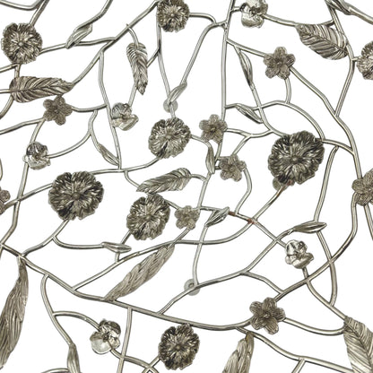 Blossom Weave – Metal Fruit Basket | Decorative Serveware & Floral Centrepiece