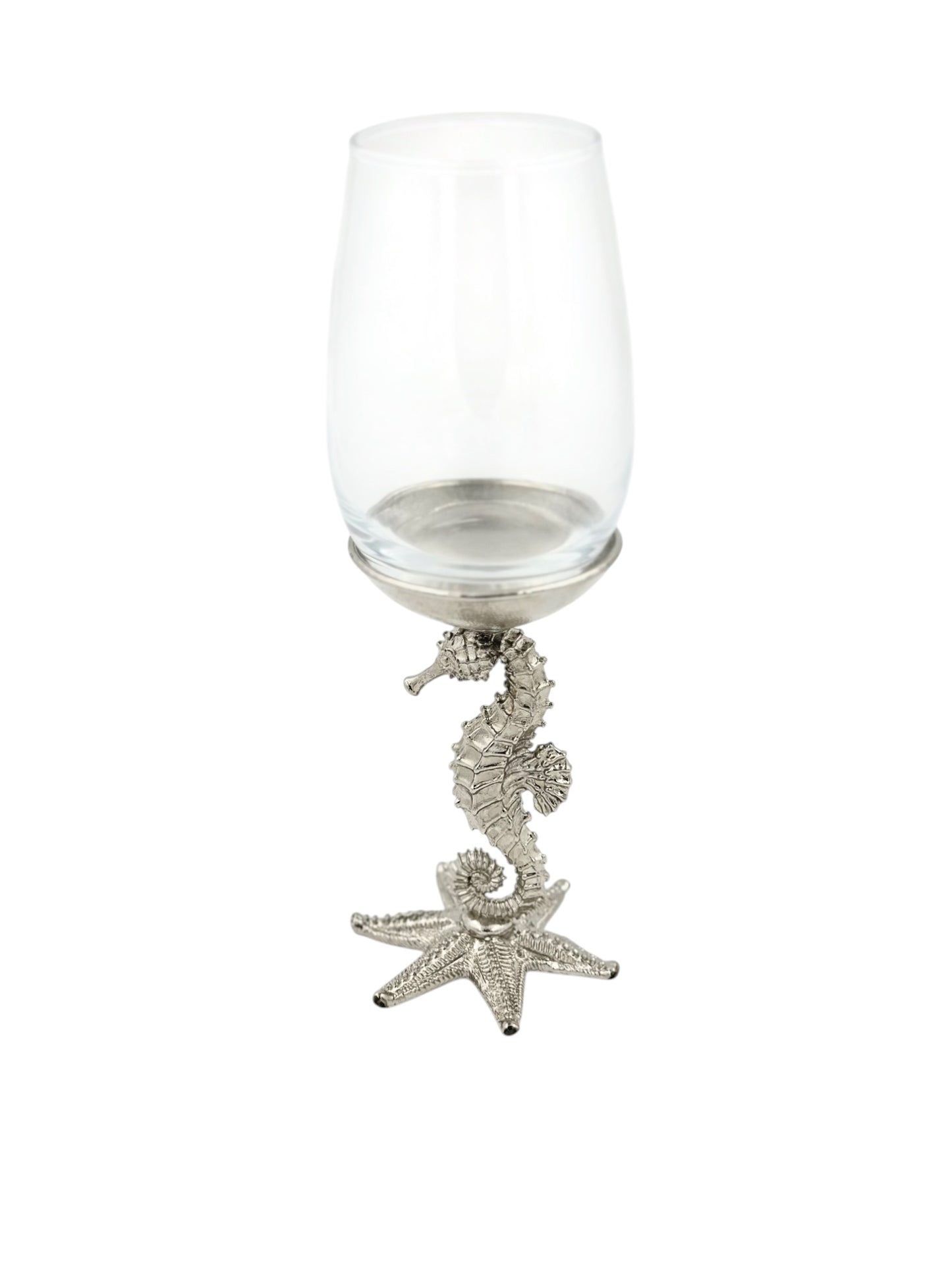 Seahorse Wine Glasses | Designer Statement Drinkware | Set of 2 / Set of 4