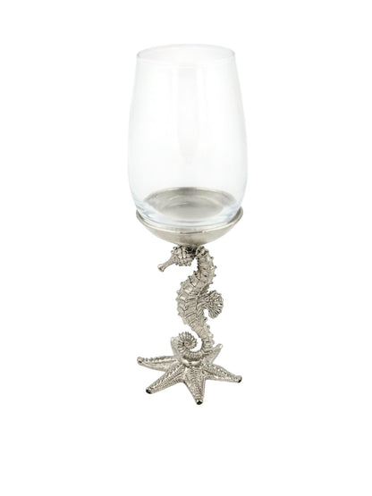 Seahorse Wine Glasses | Designer Statement Drinkware | Set of 2 / Set of 4