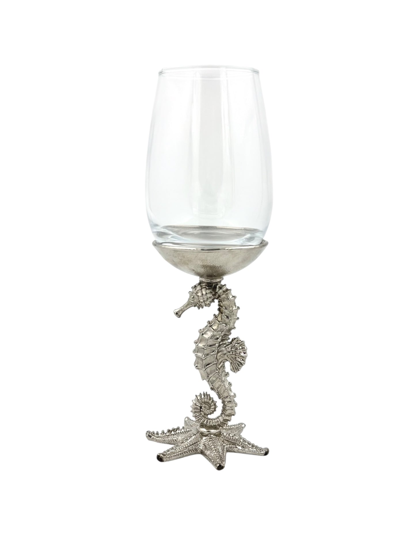 Seahorse Wine Glasses | Designer Statement Drinkware | Set of 2 / Set of 4