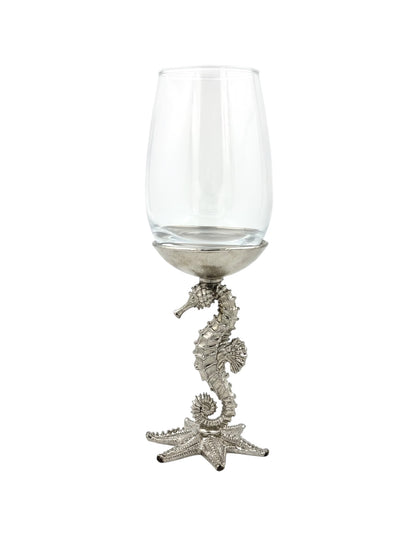 Seahorse Wine Glasses | Designer Statement Drinkware | Set of 2 / Set of 4