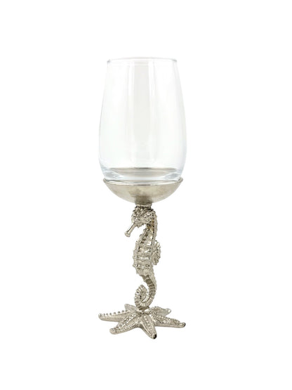 Seahorse Wine Glasses | Designer Statement Drinkware | Set of 2 / Set of 4