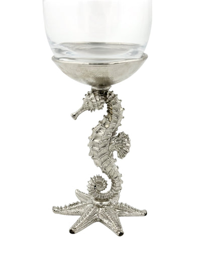 Seahorse Wine Glasses | Designer Statement Drinkware | Set of 2 / Set of 4