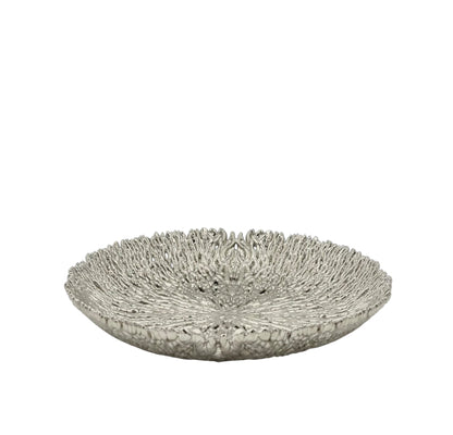 Coral inspired decorative metal tray | Gold and silver tray decor for home