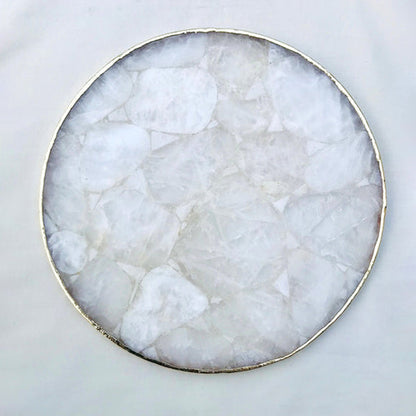 Large Clear Crystal Agate Cheese Platter/Tray/Personalised Momentos/Sign Boards