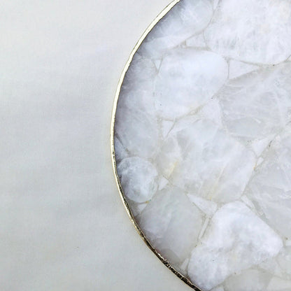 Large Clear Crystal Agate Cheese Platter/Tray/Personalised Momentos/Sign Boards