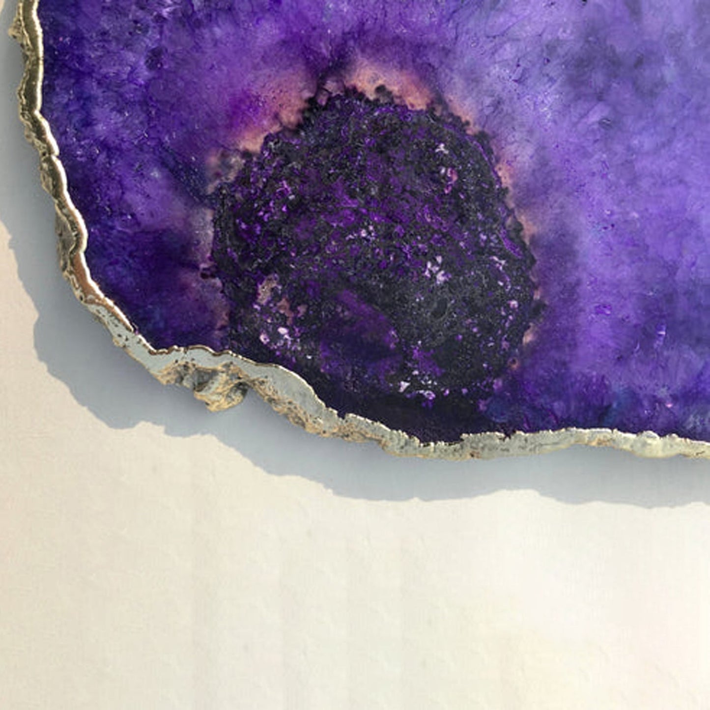 Large Purple Blue Galaxy Agate Cheese Platter/Tray/Personalised Momentos/Sign Boards