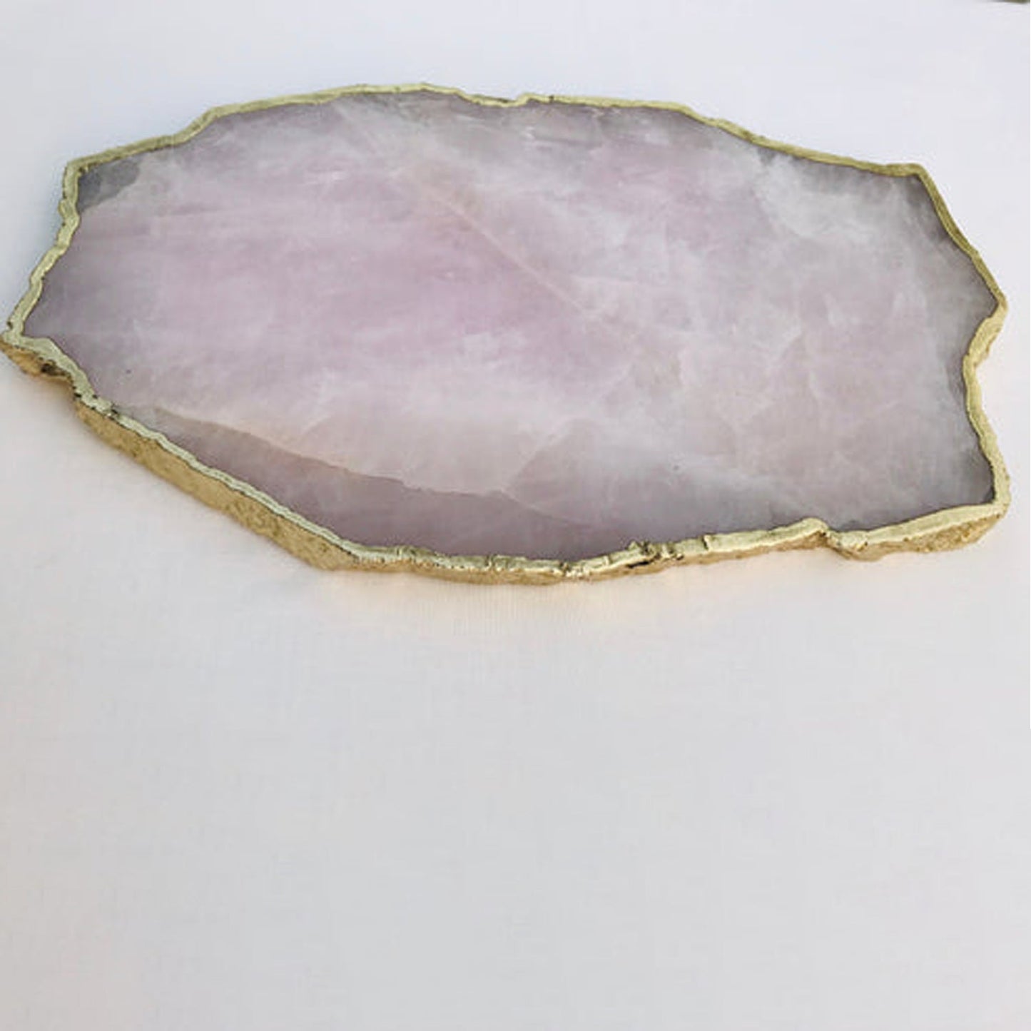 Large Rose Quartz Agate Cheese Platter/Tray/Personalised Momentos/Sign Boards