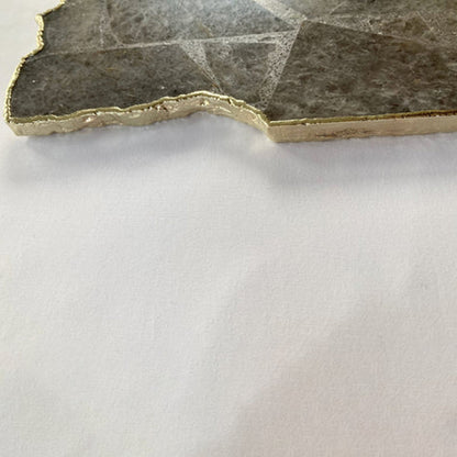 Large Smoky Grey Agate Cheese Platter/Tray/Personalised Momentos/Sign Boards 10"x15"