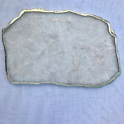 Large White Agate Cheese Platter/Tray/Personalised Momentos/Sign Boards
