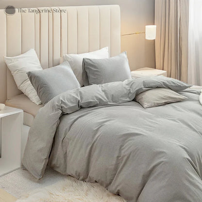 Pure Cotton Duvet Cover Sets | 3 Piece Duvet Cover Set | Pre-washed | 400 TC Cotton Sateen | Ultra Soft | Luxury Bedding