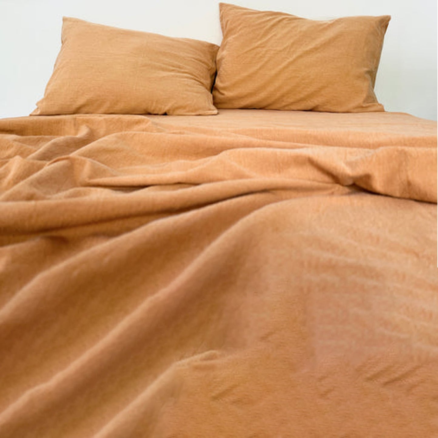 MustardYellow - Stone Washed | Antiqued | Ultra Soft | 100% Pure Linen | Linen Cotton Mix | 3 Piece Duvet Set | 4 Piece Sheet Set | Handmade