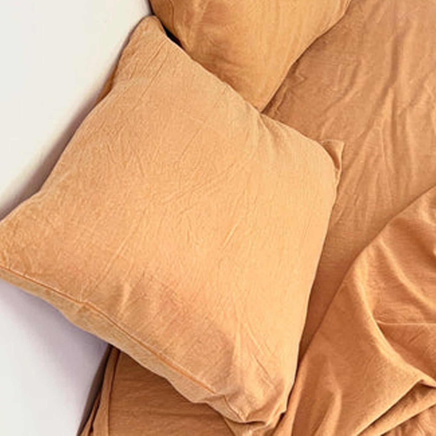 MustardYellow - Stone Washed | Antiqued | Ultra Soft | 100% Pure Linen | Linen Cotton Mix | 3 Piece Duvet Set | 4 Piece Sheet Set | Handmade