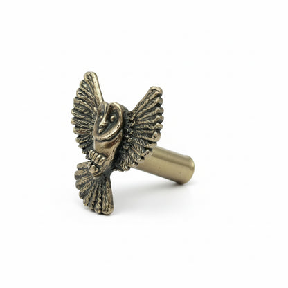 Antique Brass Owl Drawer Knobs