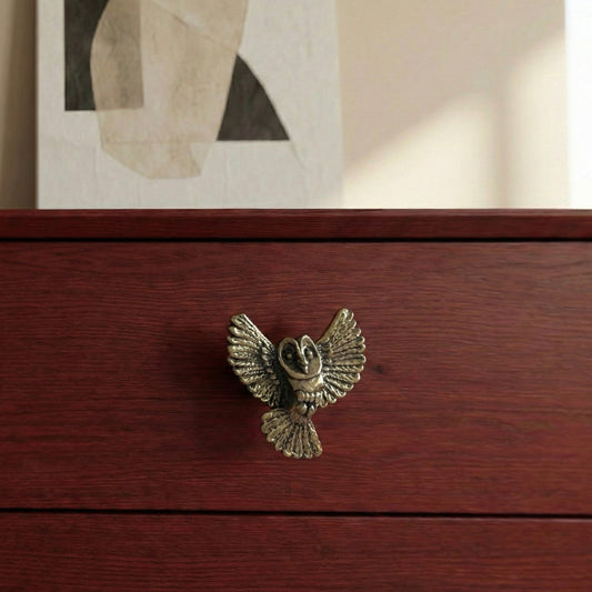 Owl Brass Cabinet Knobs – Set of 2 or 4