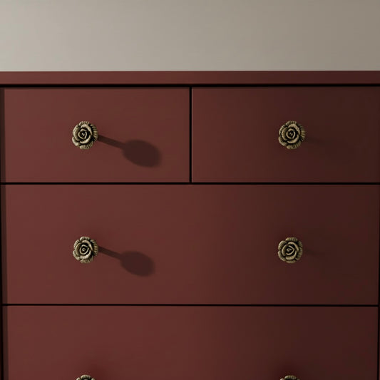 Rose Brass Cabinet Knobs – Set of 2 or 4