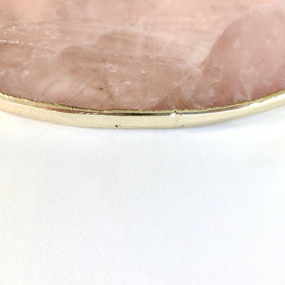 Rose Quartz  Agate Cheese Platter/Tray | Circular |