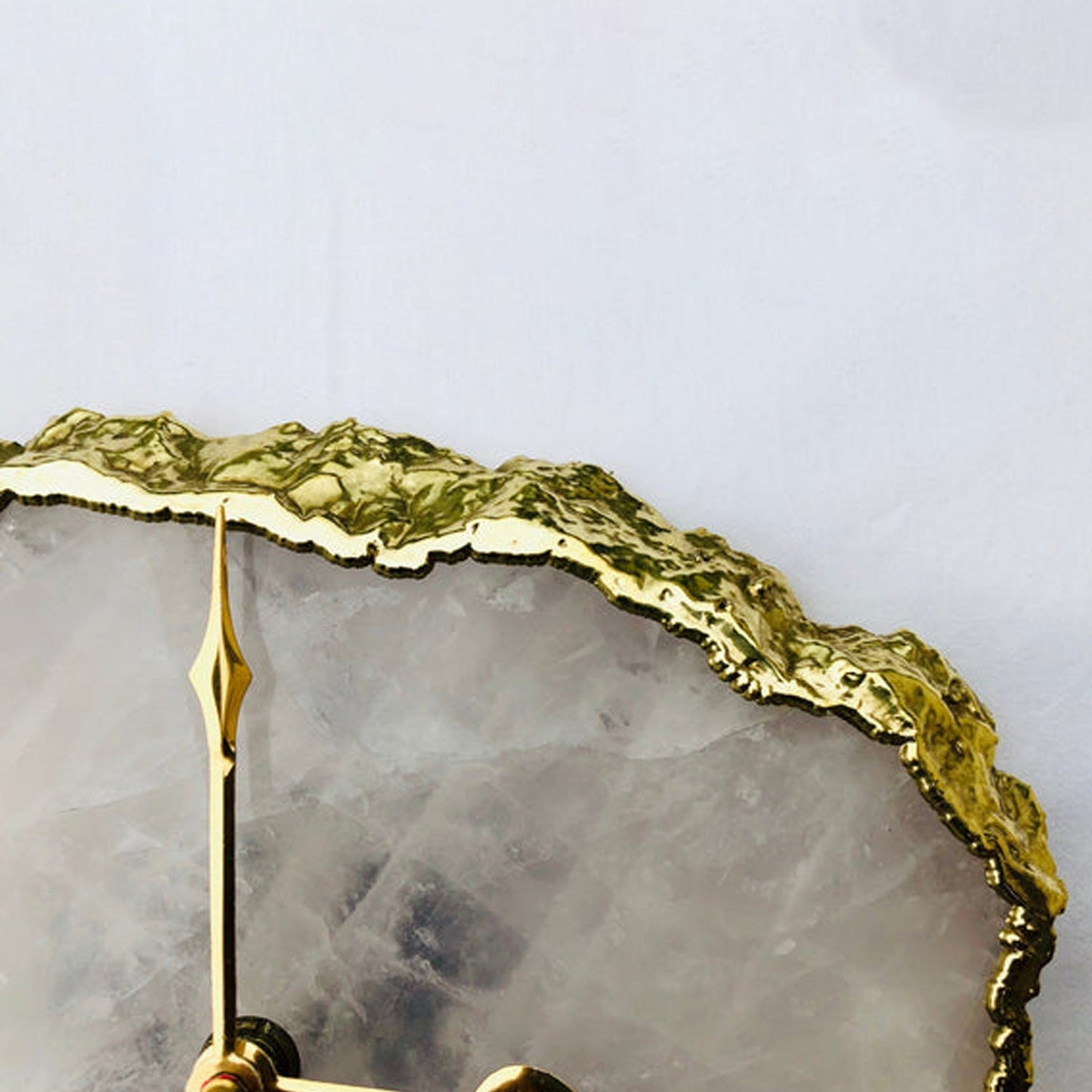 Rose Quartz Large Wall/Desk Clock/Personalised Momento