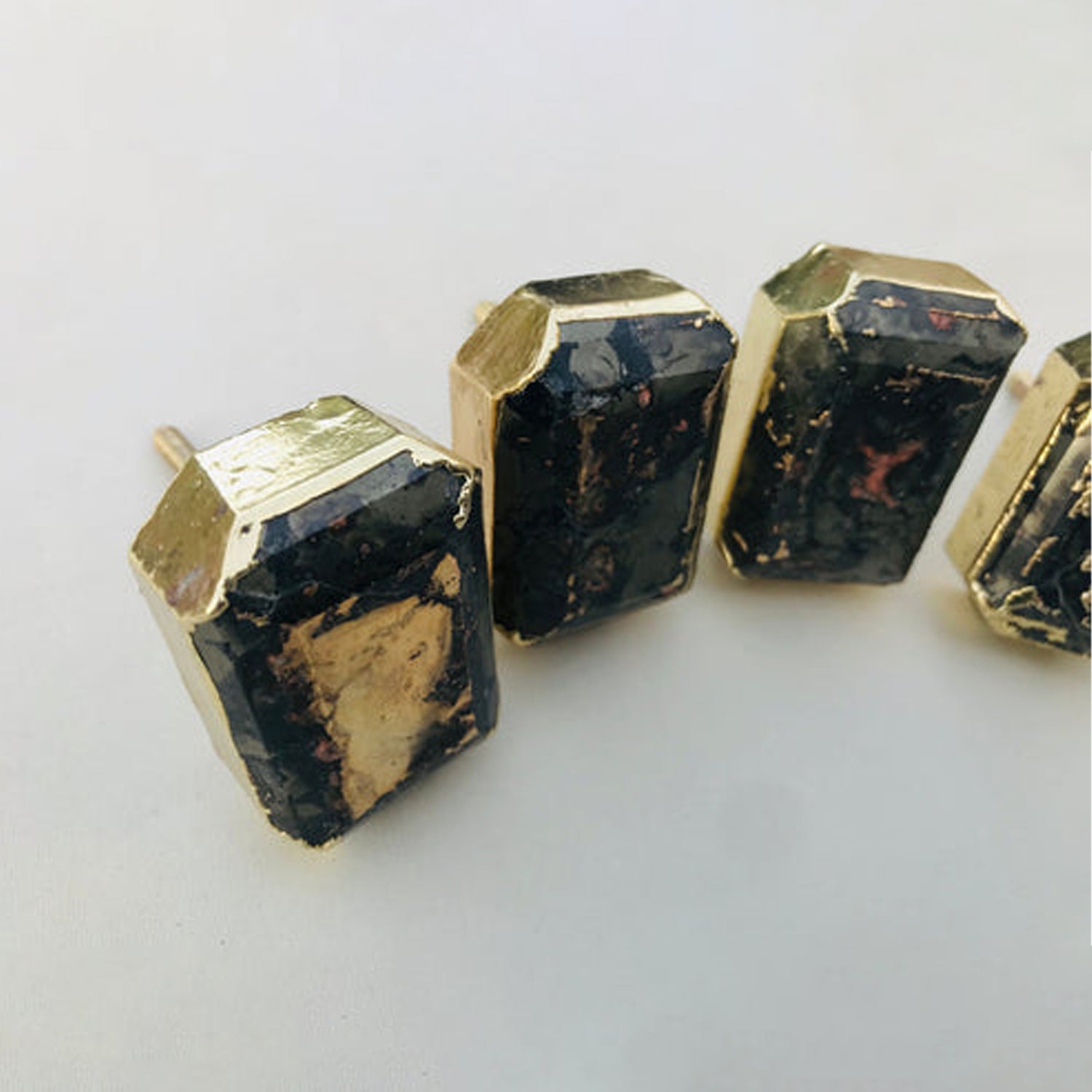 Pyrite Cabinet Knobs - Natural Stone Cabinet Hardware India - The Tangerine Store