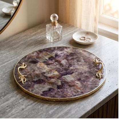 Amethyst Round Tray