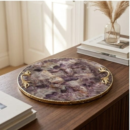 Amethyst Round Tray