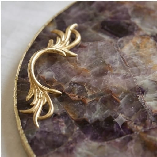 Amethyst Round Tray
