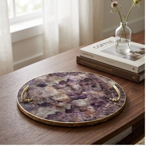 Amethyst Round Tray